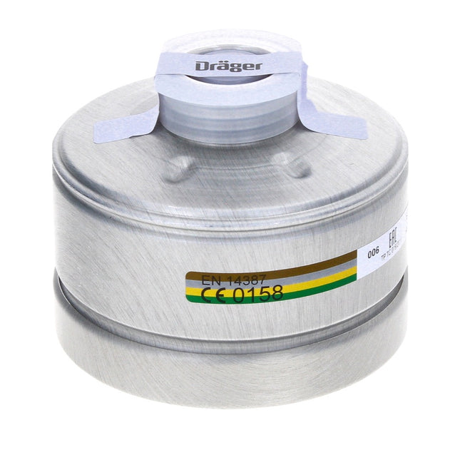 Dräger X-plore Rd40 Filtre respiratoire A2B2E2K2 EN14387 pour masques complets X-plore 6000 et demi-masques X-plore 4000 ( 6738804 )