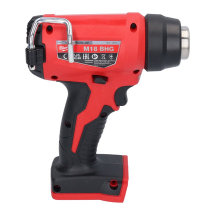 Milwaukee M18 BHG-402 akumulatorowy pistolet na gorące powietrze 18 V 470 °C + 2x akumulator 4,0 Ah + ładowarka