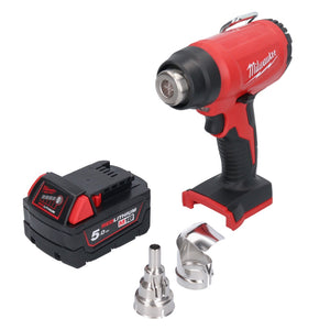 Milwaukee M18 BHG-501 Akku Heißluftgebläse 18 V 470 °C + 1x Akku 5,0 Ah - ohne Ladegerät