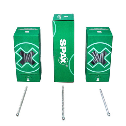 SPAX IN.FORCE Schraube 8,0 x 160 mm 50 Stk. Torx T-STAR Plus T40 ( 1221010801605 ) Vollgewinde Zylinderkopf WIROX CUT Bohrspitze