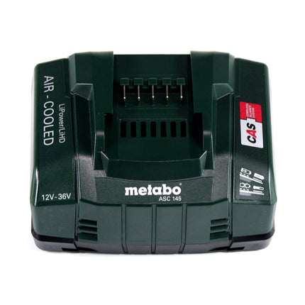 Zestaw podstawowy Metabo 18 V 2x akumulator 10,0 Ah LIHD + ładowarka ASC 145 CAS System