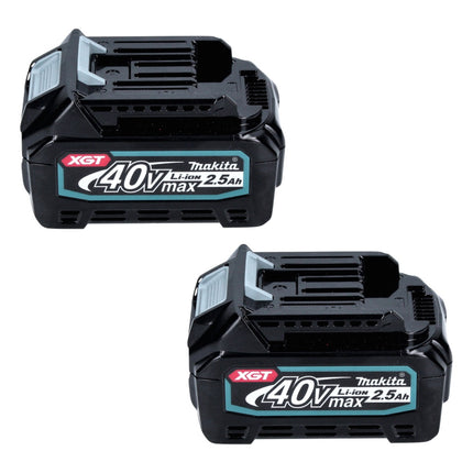 Makita Power Source Kit 40 V max. with 2x BL 4025 battery 2.5 Ah XGT ( 2x 191B36-3 ) + DC 40 RA fast charger XGT LXT ( 191E07-8 )