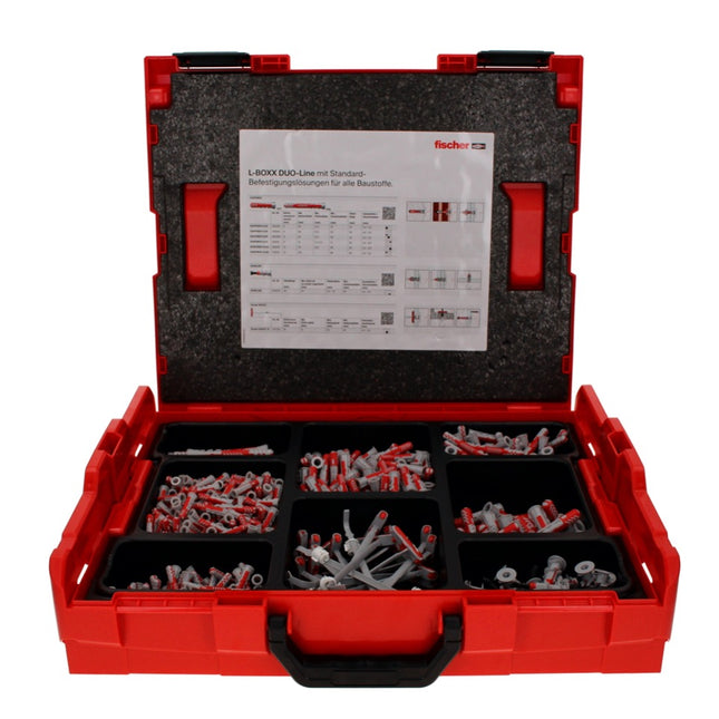 Fischer L-Boxx 102 DUO-Line Dübel Set 833 tlg. + L-Boxx ( 558626 ) DUOBLADE DUOTEC DUOPOWER