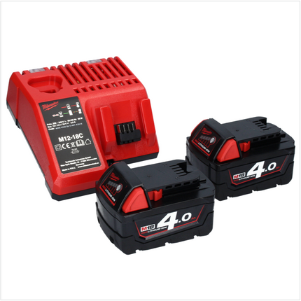 Milwaukee M18 CHPX-402 Cordless Combi Hammer 4.0 J SDS Plus Brushless 18V + 2x Batteries 4.0Ah + Charger