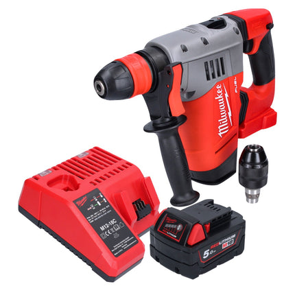 Milwaukee M18 CHPX-501 Akku Kombihammer 18 V 4,0 J SDS Plus Brushless + 1x Akku 5,0 Ah + Ladegerät