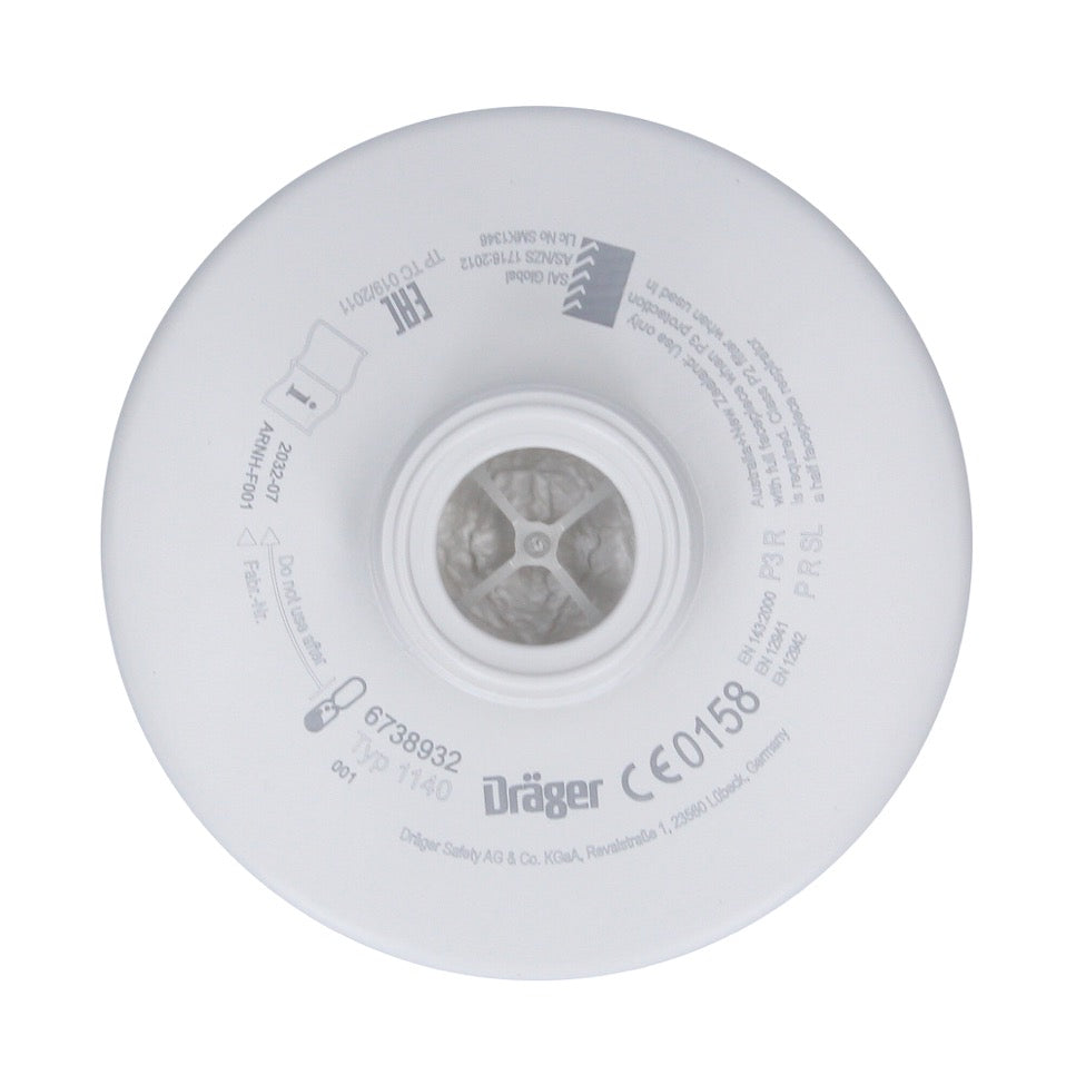 Dräger Rd40 2x P3 R Kit de filtres à particules (2x 6738932) pour masques complets X-plore 6000 et demi-masques X-plore 4000