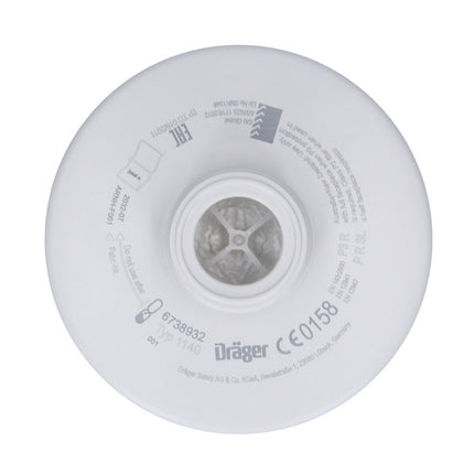 Dräger Rd40 Filtro per particelle P3 R / 4 pezzi ( 4x 6738932 ) - per maschere X-plore 6000 e semimaschere X-plore 4000