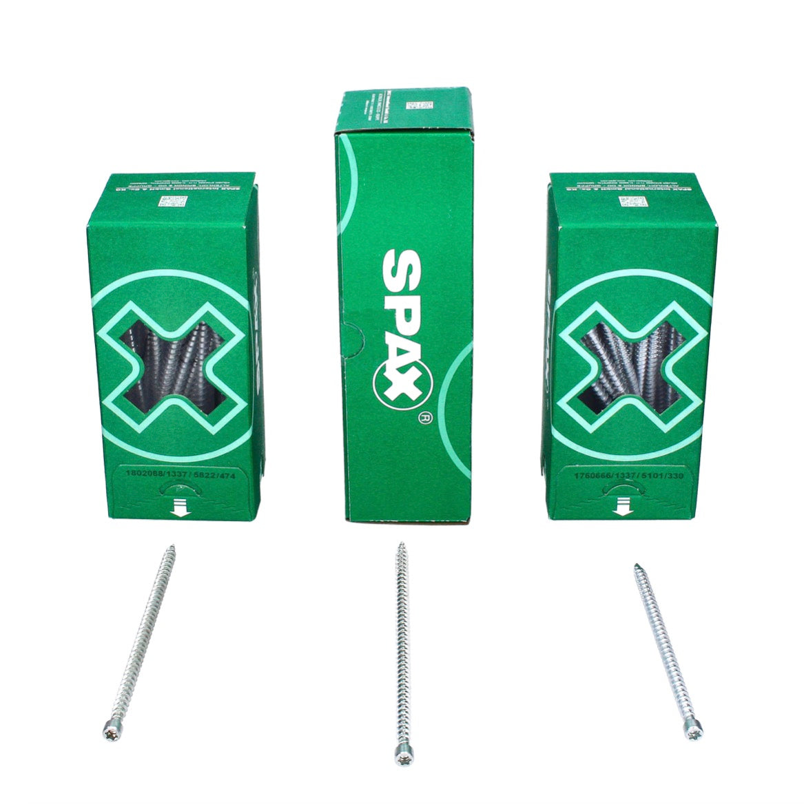 SPAX IN.FORCE Vis 8,0 x 200mm - Torx T-STAR Plus T40 - Filetage complet - Tête cylindrique - WIROX - Pointe de perçage CUT 250 pcs. (5x 1221010802005)