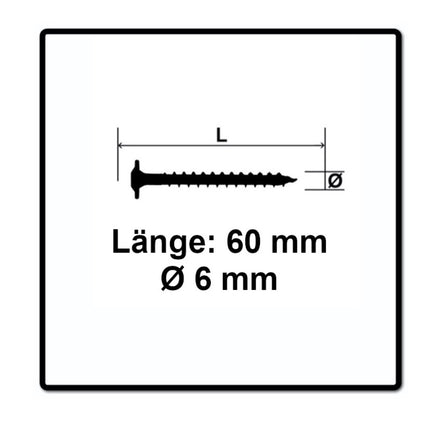 SPAX HI.FORCE Tellerkopf Schraube 6,0 x 60 mm 400 Stk. ( 2x 0251010600605 ) Torx T-Star Plus T30 Vollgewinde Wirox 4Cut