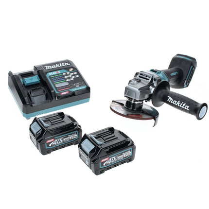 Makita GA 005 GD2 Amoladora angular sin cable 40 V máx. 125 mm XGT sin escobillas + 2x batería recargable 2,5 Ah + cargador