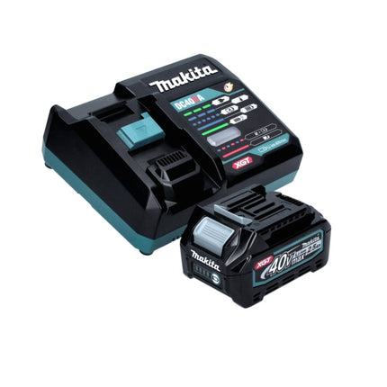 Makita GA 013 GD101 Akku Winkelschleifer 40 V max. 125 mm Brushless  XGT + 1x Akku 2,5 Ah + Ladegerät + Absaughaube +  Makpac