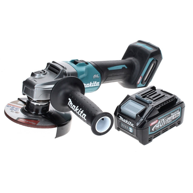 Amoladora angular a batería Makita GA 008 GM1 40 V máx. 125 mm sin escobillas XGT + 1x batería 4,0 Ah - sin cargador