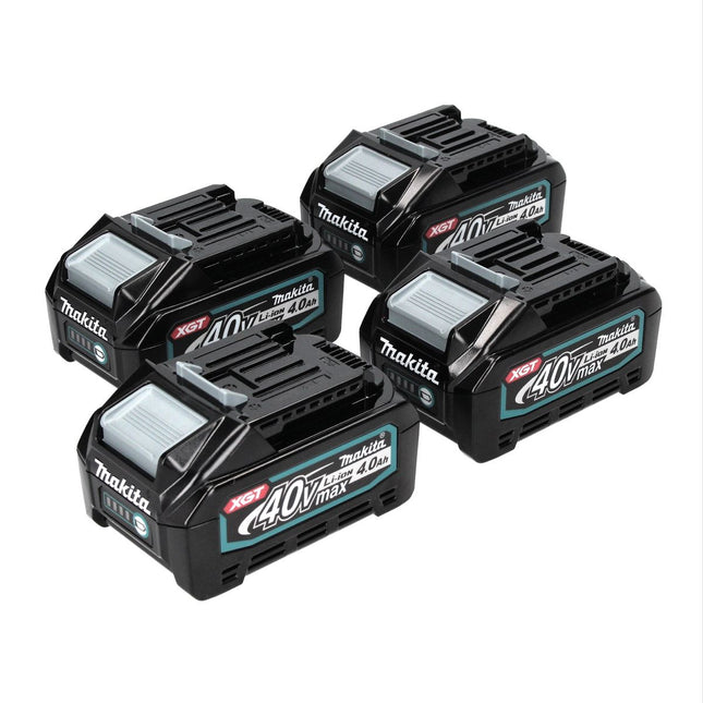 Makita battery set 4x BL 4040 40 V max. 4.0 Ah XGT Li-Ion battery ( 4x 191B26-6 ) IP64 protection class with LED display