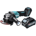 Makita GA 016 GM1 Cordless angle grinder 40 V max. 125 mm Brushless XGT + 1x rechargeable battery 4.0 Ah - without charger
