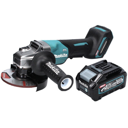 Makita GA 016 GM1 Cordless angle grinder 40 V max. 125 mm Brushless XGT + 1x rechargeable battery 4.0 Ah - without charger