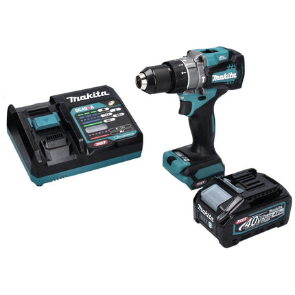 Makita HP 001 GM1 Akku Schlagbohrschrauber 40 V max. 140 Nm XGT Brushless + 1x Akku 4,0 Ah + Ladegerät