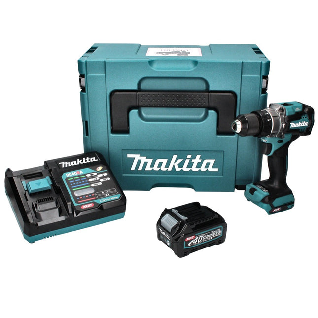 Perceuse à percussion sur batterie Makita HP 001 GD101 40 V max. 140 Nm XGT Brushless + 1x batterie 2,5 Ah + chargeur + Makpac