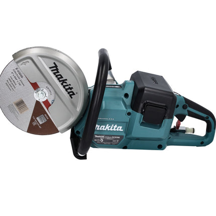 Makita DCE 090 PG2X1 Akku Trennschleifer 36 V ( 2x 18 V ) 230 mm Brushless + 2x Akku 6,0 Ah + Doppelladegerät