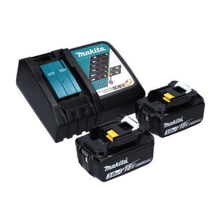 Makita DTW 701 RFJ cordless impact wrench 18 V 700 Nm 1/2" XPT Brushless + 2x rechargeable battery 3.0 Ah + charger + Makpac