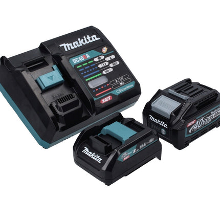 Makita Power Source Kit 40 V max. mit 1x BL 4040 Akku 4,0 Ah XGT + DC 40 RA Schnell Ladegerät XGT LXT + ADP10 Ladeadapter