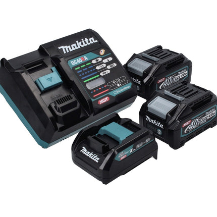Makita Power Source Kit 40 V max. mit 2x BL 4040 Akku 4,0 Ah XGT + DC 40 RA Schnell Ladegerät XGT LXT + ADP10 Ladeadapter