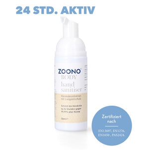 Zoono Germfree24 Handdesinfektion 50 ml Schutz bis zu 24 Std. gegen 99,99 % aller Keime ( Zertifiziert nach PAS 2424 / EN13697 / EN1276 / EN1650 )