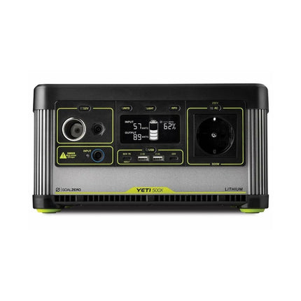 Goal Zero Yeti 500X Portable Power Station 5 230 V 46,8 Ah + Boulder 100 Solarpanel 22 V 100 W 7 A + 9,1 m Verlängerungskabel + Boulder Montagekit