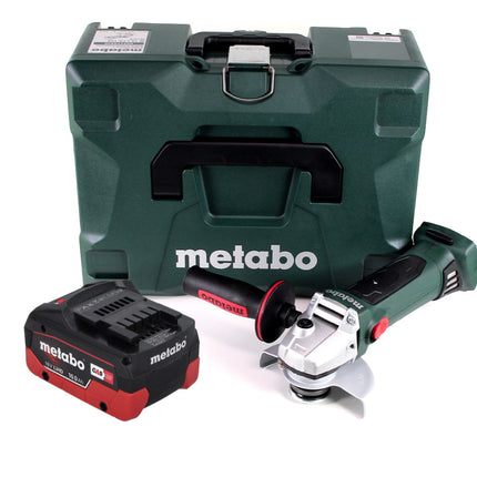Metabo W 18 LTX 125 Quick amoladora angular a batería 18 V 125 mm (602174840) + 1 batería de 10,0 Ah + MetaLoc - sin cargador