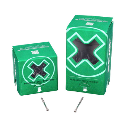 SPAX Fassadenschraube 4,5 x 50 mm 400 Stk. Edelstahl A2 ( 2x 25470004505022 ) Fixiergewinde Mini Linsensenkkopf T-STAR Plus Torx T20 CUT