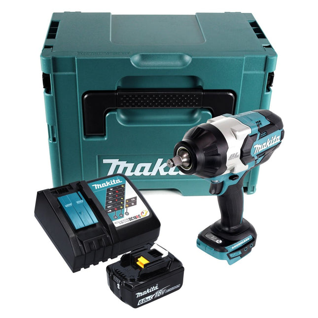 Avvitatore a impulsi a batteria Makita DTW 1002 RG1J 18 V 1000 Nm 1/2" brushless + 1x batteria ricaricabile 6,0 Ah + caricatore + Makpac