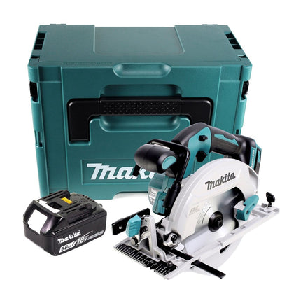Makita DHS 680 T1J Cordless Circular Saw 18 V 165 mm Brushless + 1x battery 5,0 Ah + Makpac - without charger