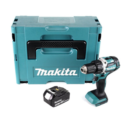 Taladro atornillador a batería Makita DDF 484 M1J 18 V 54 Nm sin escobillas + 1x batería recargable 4,0 Ah + Makpac - sin cargador