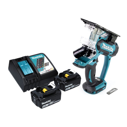 Makita DSD 180 RM Akku Gipskartonsäge 18 V + 2x Akku 4,0 Ah + Ladegerät - Toolbrothers