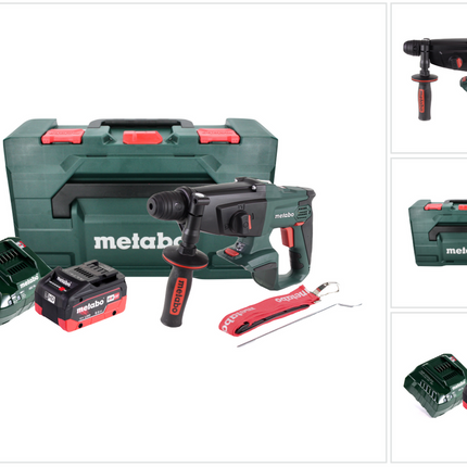 Metabo KHA 18 LTX Cordless Hammer 2.2 J 18V SDS Plus + 1x Battery 8.0 Ah + Charger + MetaBOX Case