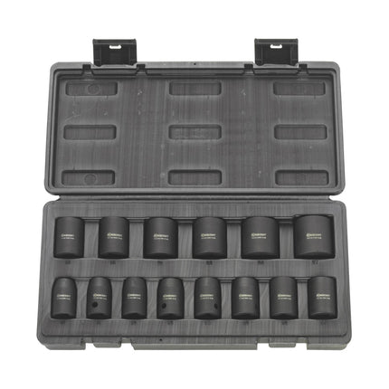 Rodcraft RC2203 llave de impacto 650 Nm 1/2" + juego de vasos RS4114 14 piezas 10 - 27 mm