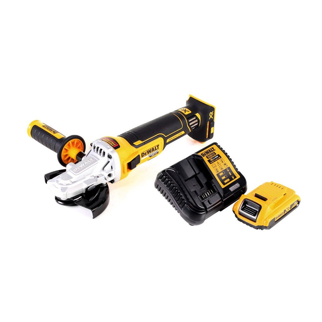 DeWALT DCG 405 FN Mini Amoladora a batería XR 18V - Sin batería, sin cargador, sin maletín incluidos