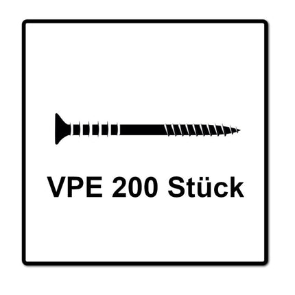 SPAX Justierschraube 6,0 x 100 mm 200 Stück ( 2x 161010601005 ) Justiergewinde mit Halterillen Flachkopf T-STAR Plus 4Cut WIROX