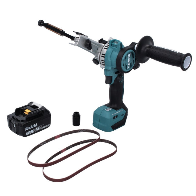 Makita DBS 180 F1 Akku Bandfeile 18 V 9 x 533 mm Brushless + 1x Akku 3,0 Ah - ohne Ladegerät - Toolbrothers