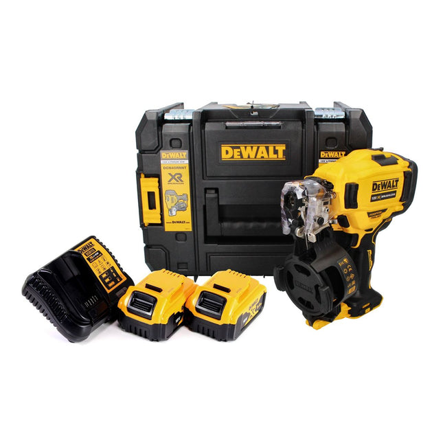 Clavadora a batería DeWalt DCN 45 RNP2 clavadora de bobina 18 V 19 - 44 mm sin escobillas + 2x batería 5,0 Ah + cargador + TSTAK