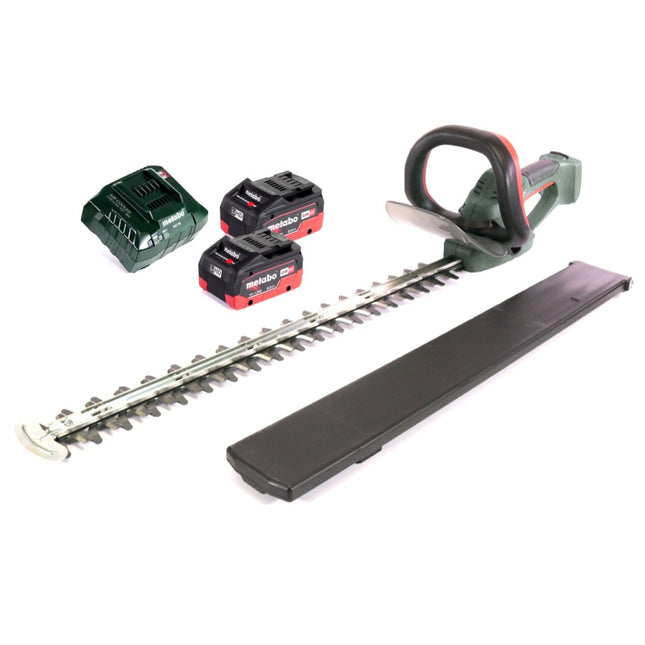 Metabo AHS 18-65 V tagliasiepi a batteria 18 V 63 cm + 2x batteria 8,0 Ah + caricatore