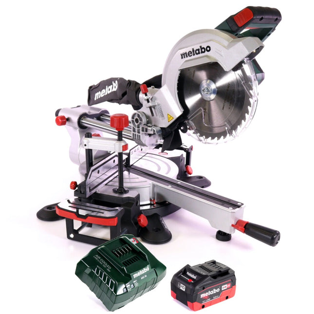 Sierra tronzadora de batería Metabo KGS 18 LTX 216 18 V 216 mm + 1x batería 8,0 Ah + cargador