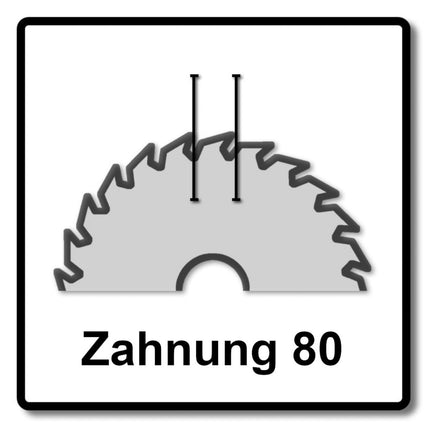 Festool special circular saw blade set 2x TF80 A 254 x 2.4 x 30 mm ( 2x 575978 ) for TKS 80 table saw