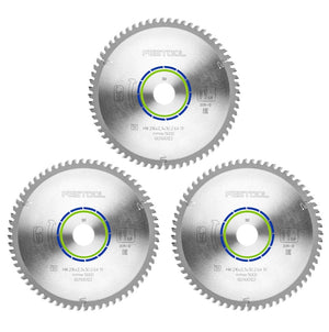 Festool Spezial Kreissägeblatt Set 3x HW 216 x 30 x 2,3 mm TF64 216 mm ( 3x 500122 ) 64 Zähne