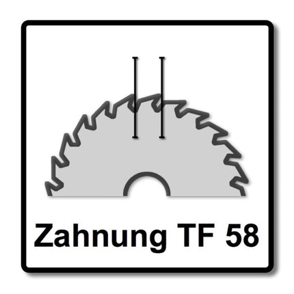 Juego de sierras circulares especiales Festool TF58 2x 190 x 2,6 mm 190 mm ( 2x 492051 ) 58 dientes