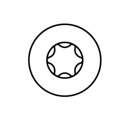 HECO MULTI MONTI plus MS Vis d'ancrage 7,5x40mm, Vis à béton, Tête ronde et plate, T-Drive, Zinguée bleue, A2K, 100 pcs. (49854)