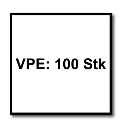 HECO MULTI MONTI plus MS Vis d'ancrage 7,5x40mm, Vis à béton, Tête ronde et plate, T-Drive, Zinguée bleue, A2K, 100 pcs. (49854)