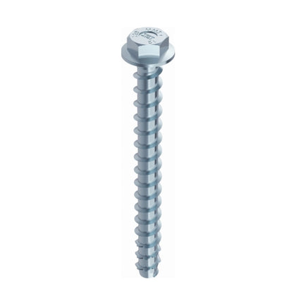 HECO MULTI MONTI plus SS Screw Anchor 7.5x100mm, Concrete Screw, Hexagonal Head with with Combined Washer, Blue Zinc Plated, A2K, 50 pcs. (49817)
