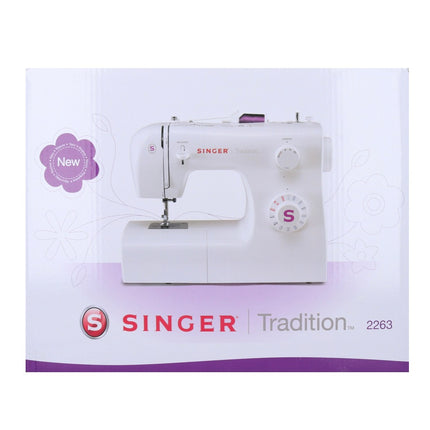 Singer 2263 Machine à Coudre Tradition 70 Watt 750 tr/min, longueur de point de 4 mm, largeur de point de 5 mm