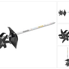 Makita KR400MP Cultivator attachment cultivating width 16 cm ( 195707-2 ) for DUX 60 / EX2650LHM