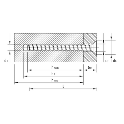 HECO MULTI MONTI plus F Schraubanker 6,0 x 40 mm 400 Stück ( 4x 49860 ) Betonschraube, Senkkopf, T-Drive, verzinkt blau, A2K